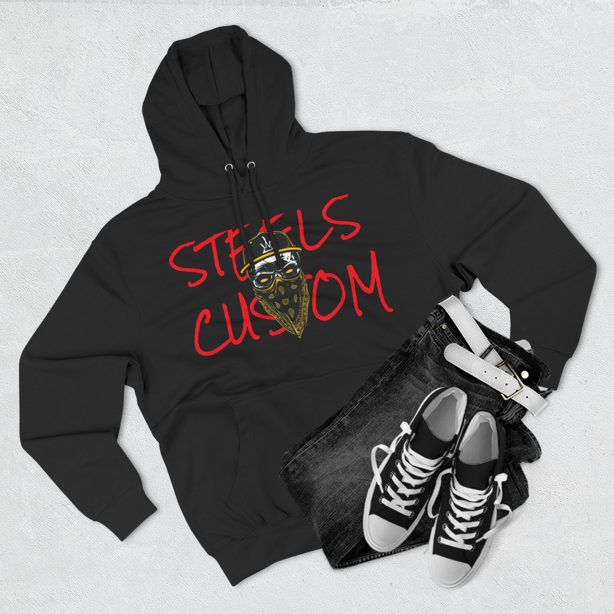 Steels Custom "Gangster Hoodie" Fleece Hoodie