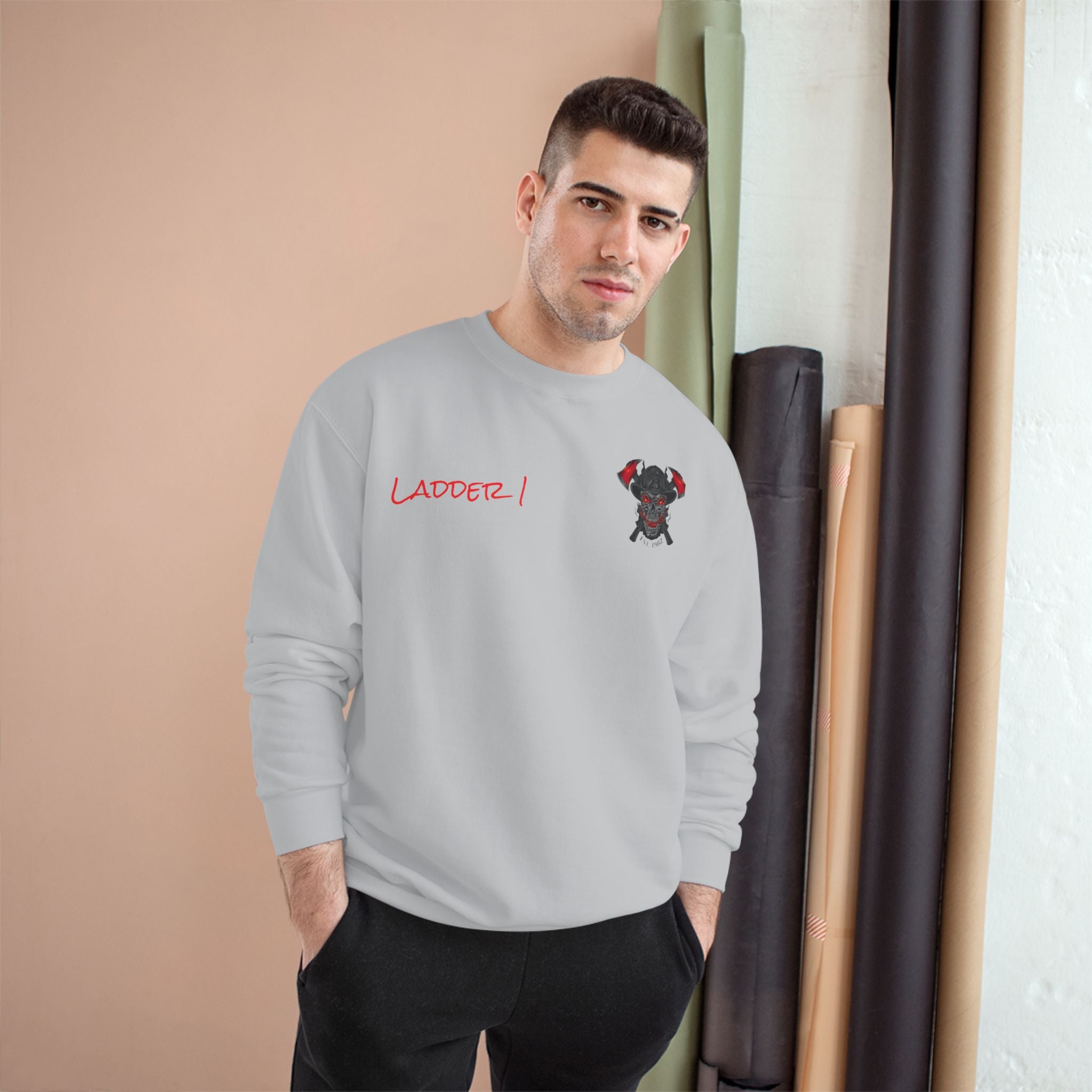 Fire Dept Sweatshirt — Firefighter Champion Crewneck