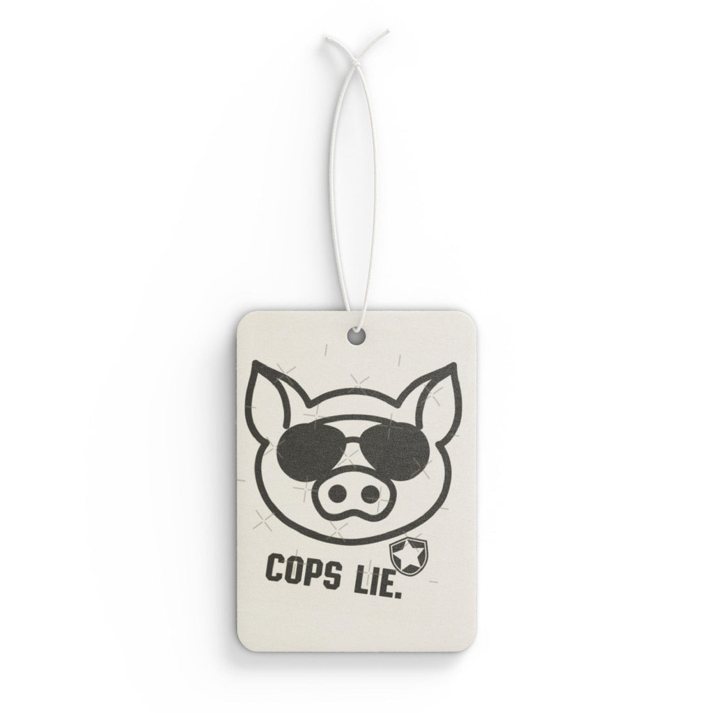 Car Air Freshener — 'Cops Lie' Sunglasses Pig Design