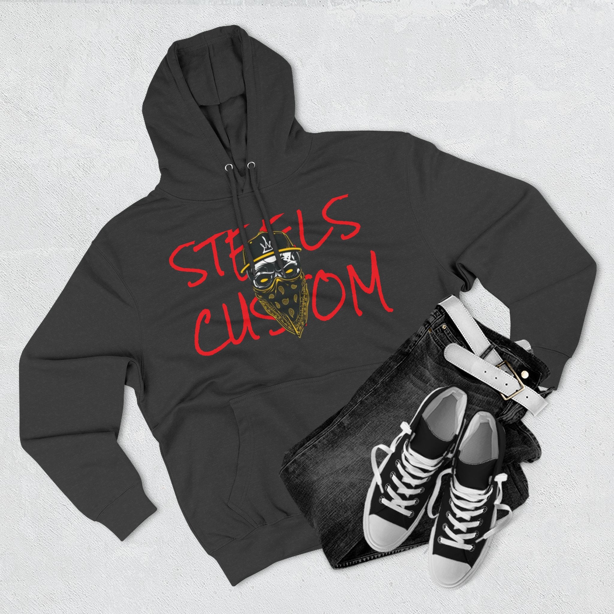 Steels Custom "Gangster Hoodie" Fleece Hoodie