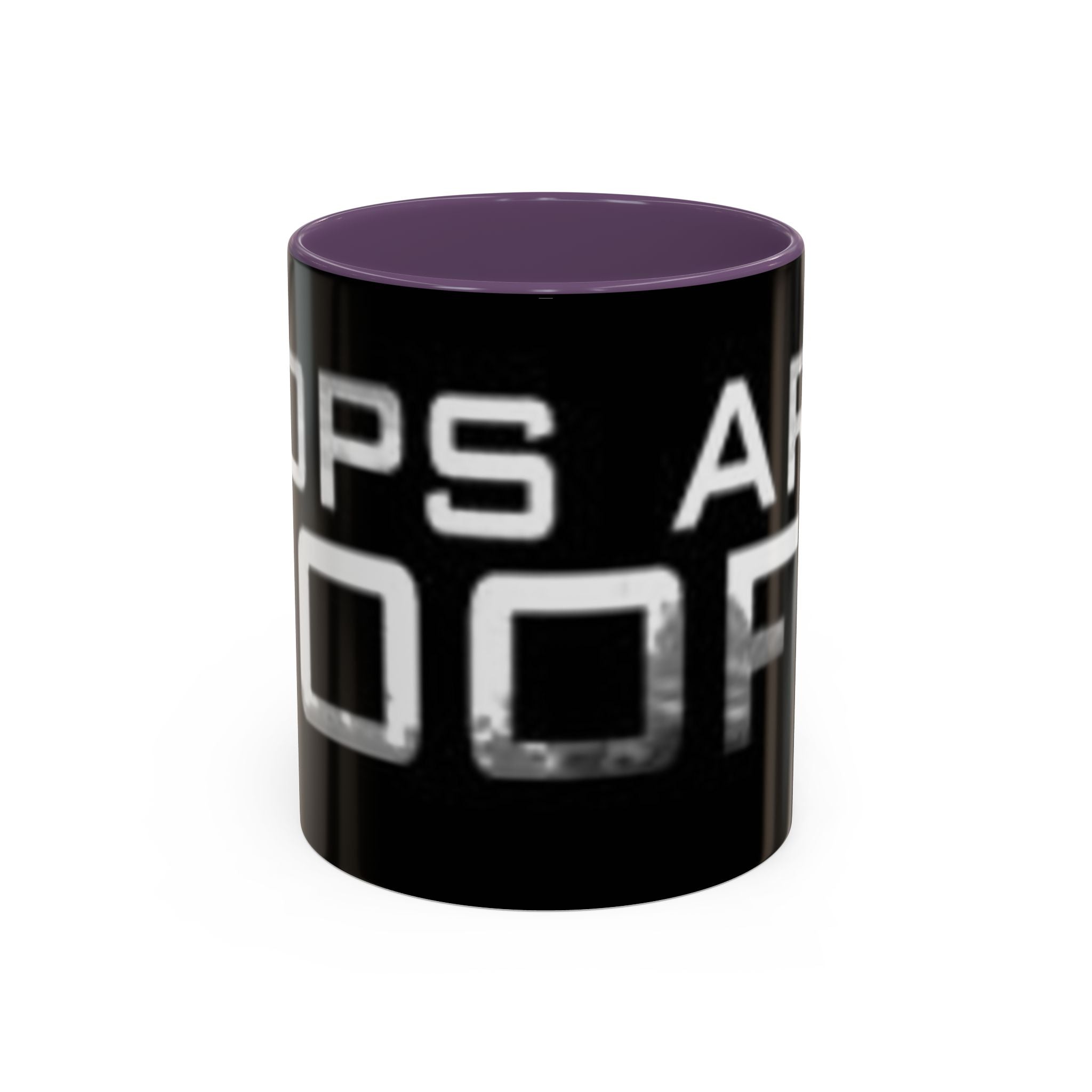 Coffee Mug — “Cops Are goofs" Bold Black Accent Mug