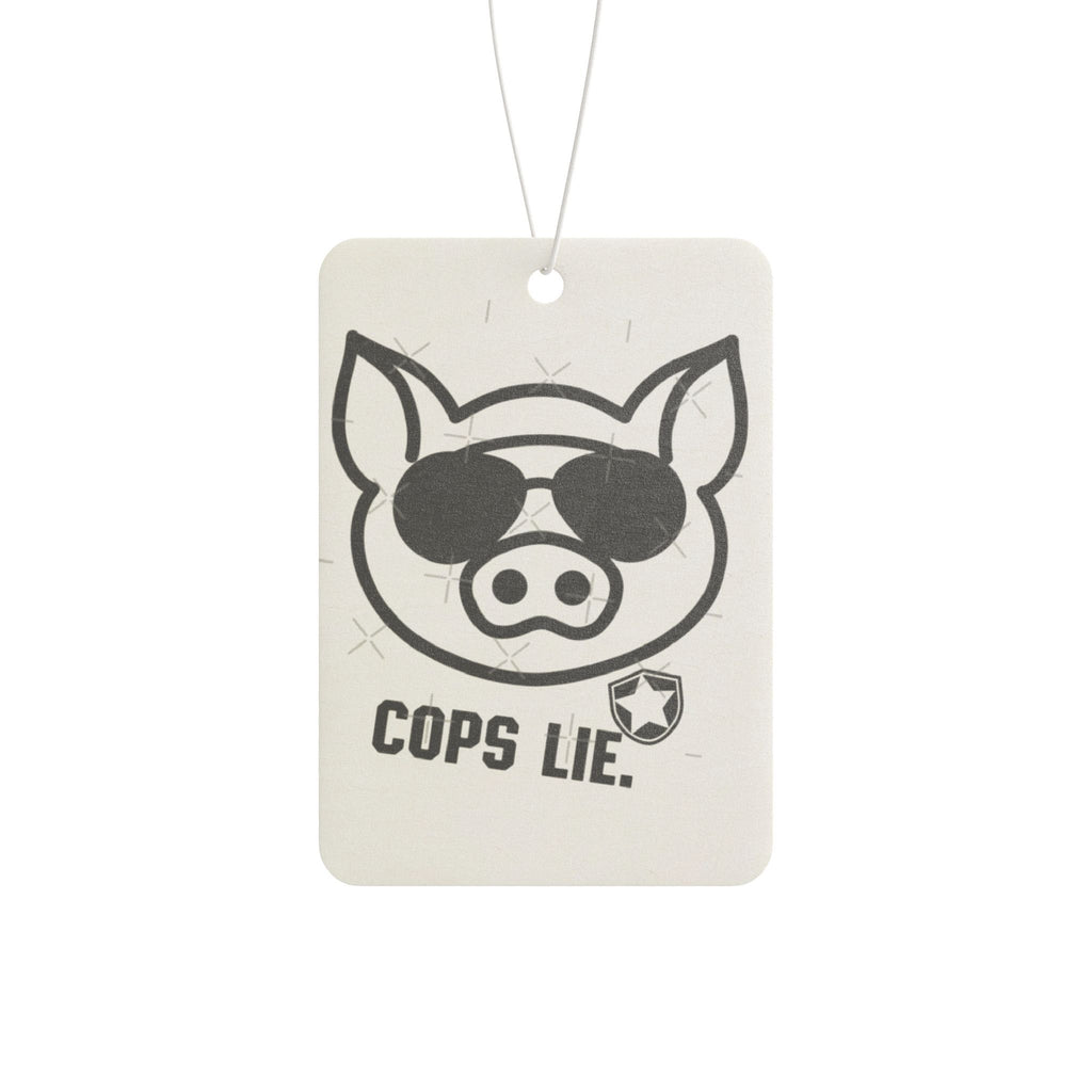 Car Air Freshener — 'Cops Lie' Sunglasses Pig Design