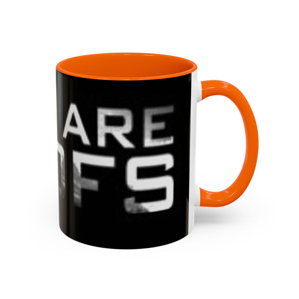 Coffee Mug — “Cops Are goofs" Bold Black Accent Mug