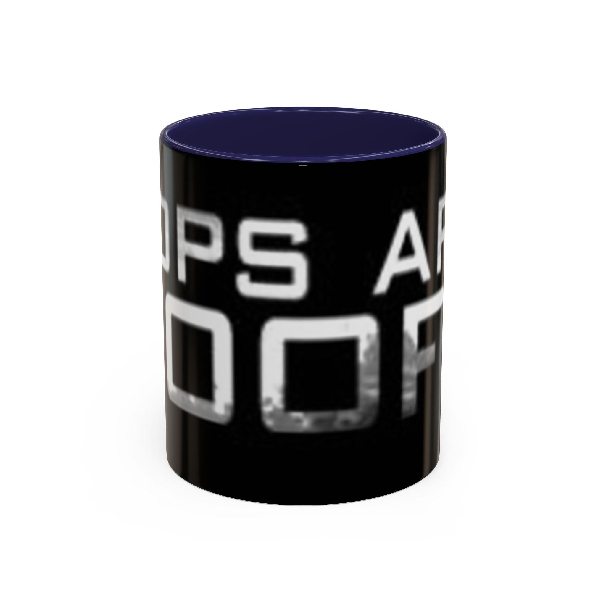 Coffee Mug — “Cops Are goofs" Bold Black Accent Mug