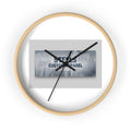 Minimal Branded Wall Clock — Steels Custom Apparel Logo Clock