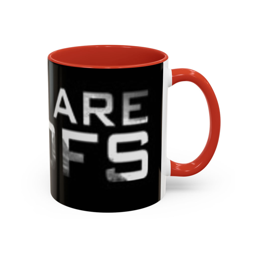 Coffee Mug — “Cops Are goofs" Bold Black Accent Mug
