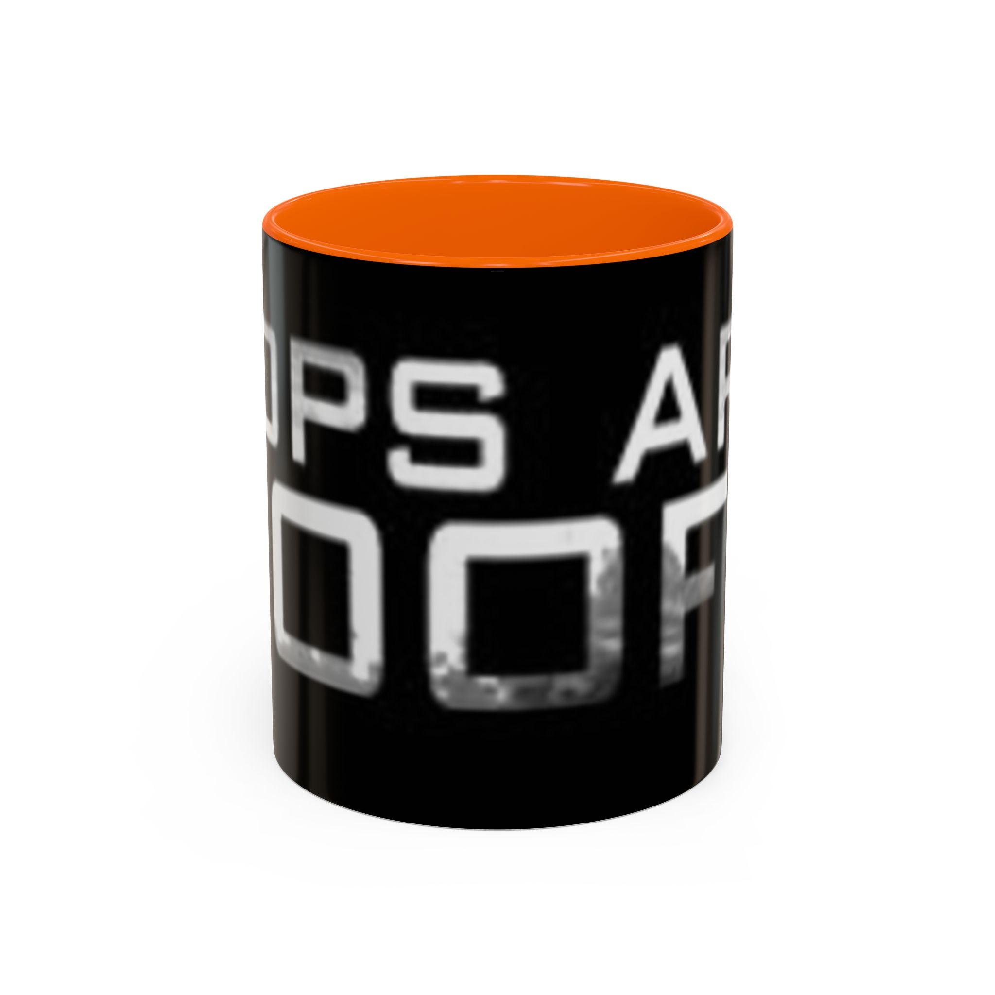 Coffee Mug — “Cops Are goofs" Bold Black Accent Mug