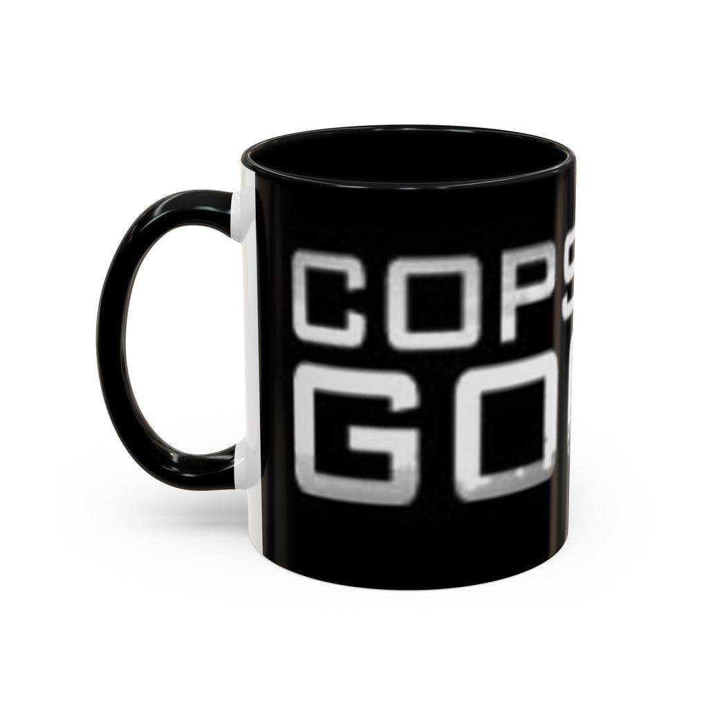 Coffee Mug — “Cops Are goofs" Bold Black Accent Mug