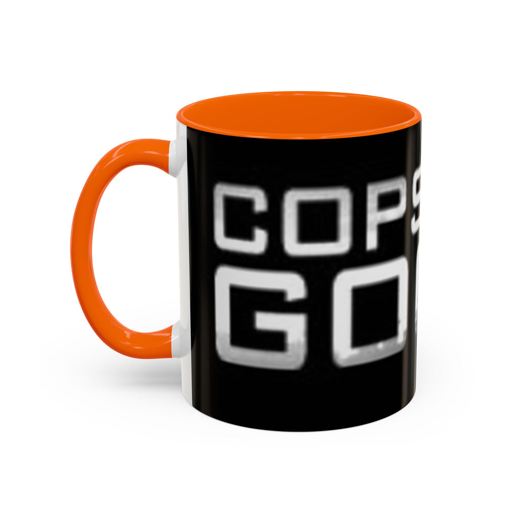 Coffee Mug — “Cops Are goofs" Bold Black Accent Mug