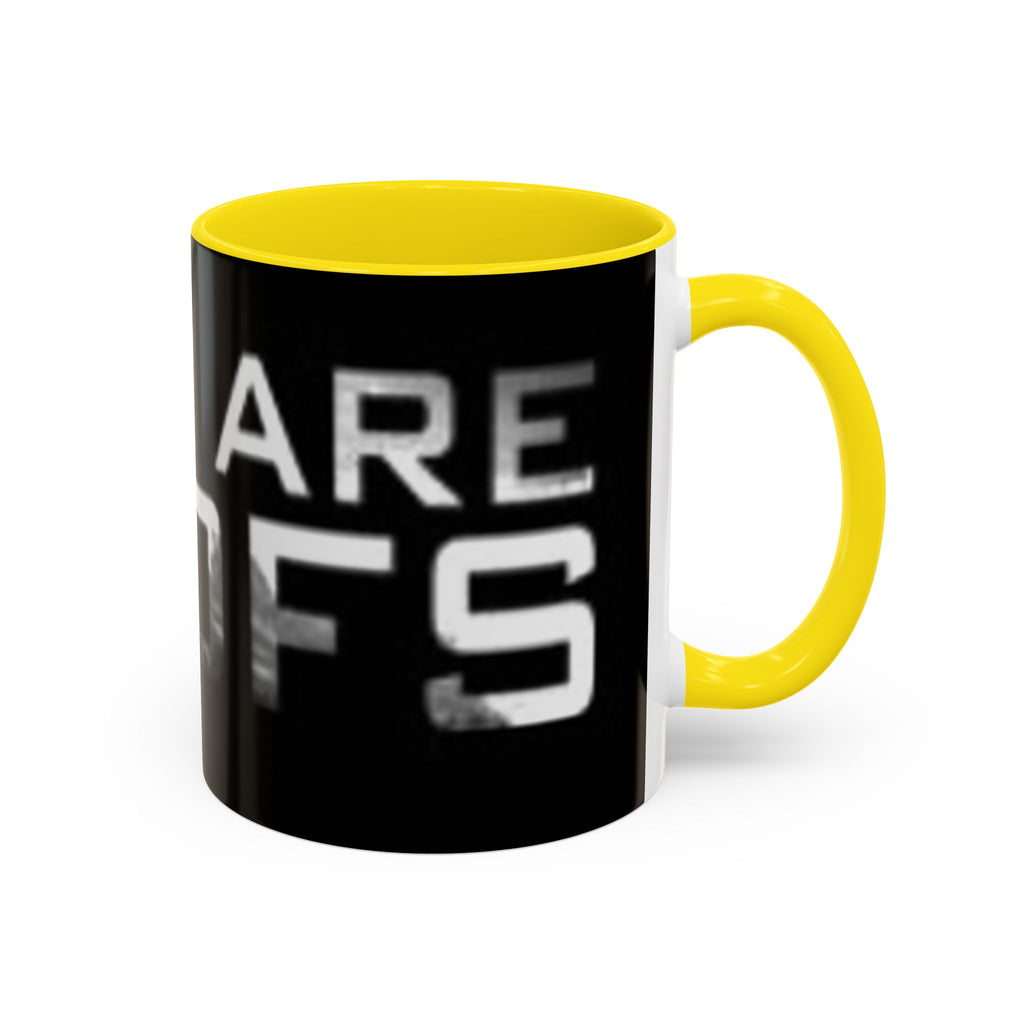 Coffee Mug — “Cops Are goofs" Bold Black Accent Mug