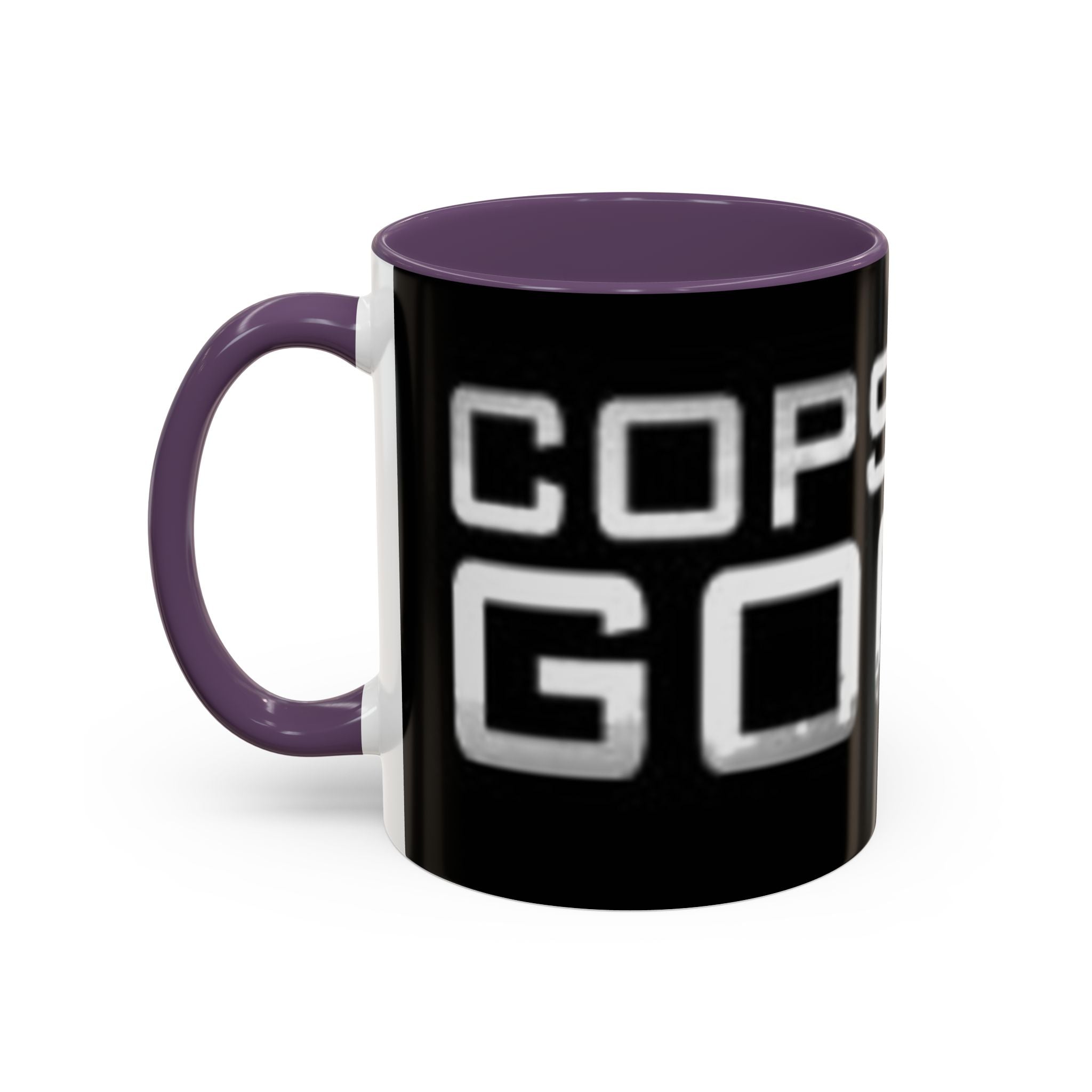 Coffee Mug — “Cops Are goofs" Bold Black Accent Mug