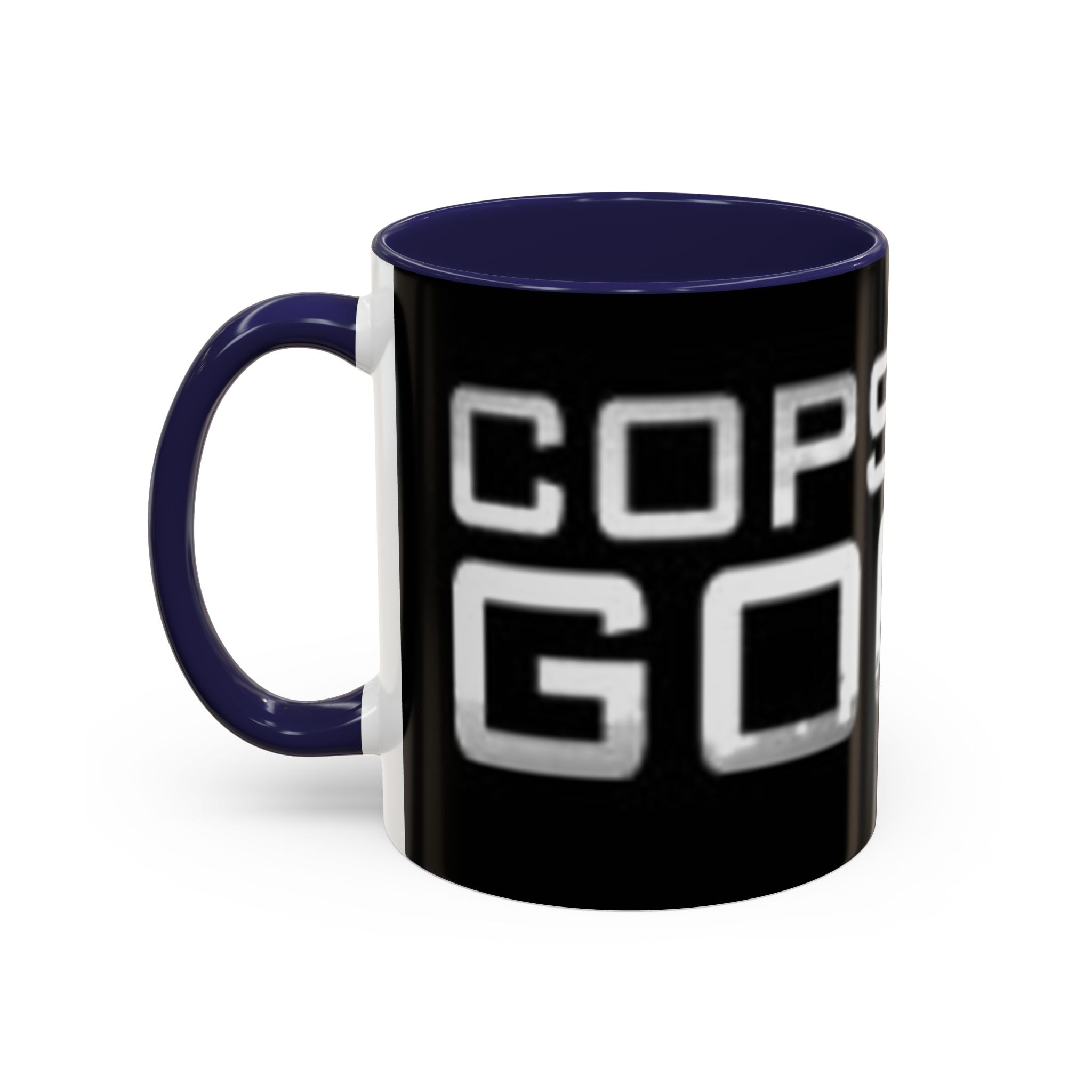 Coffee Mug — “Cops Are goofs" Bold Black Accent Mug
