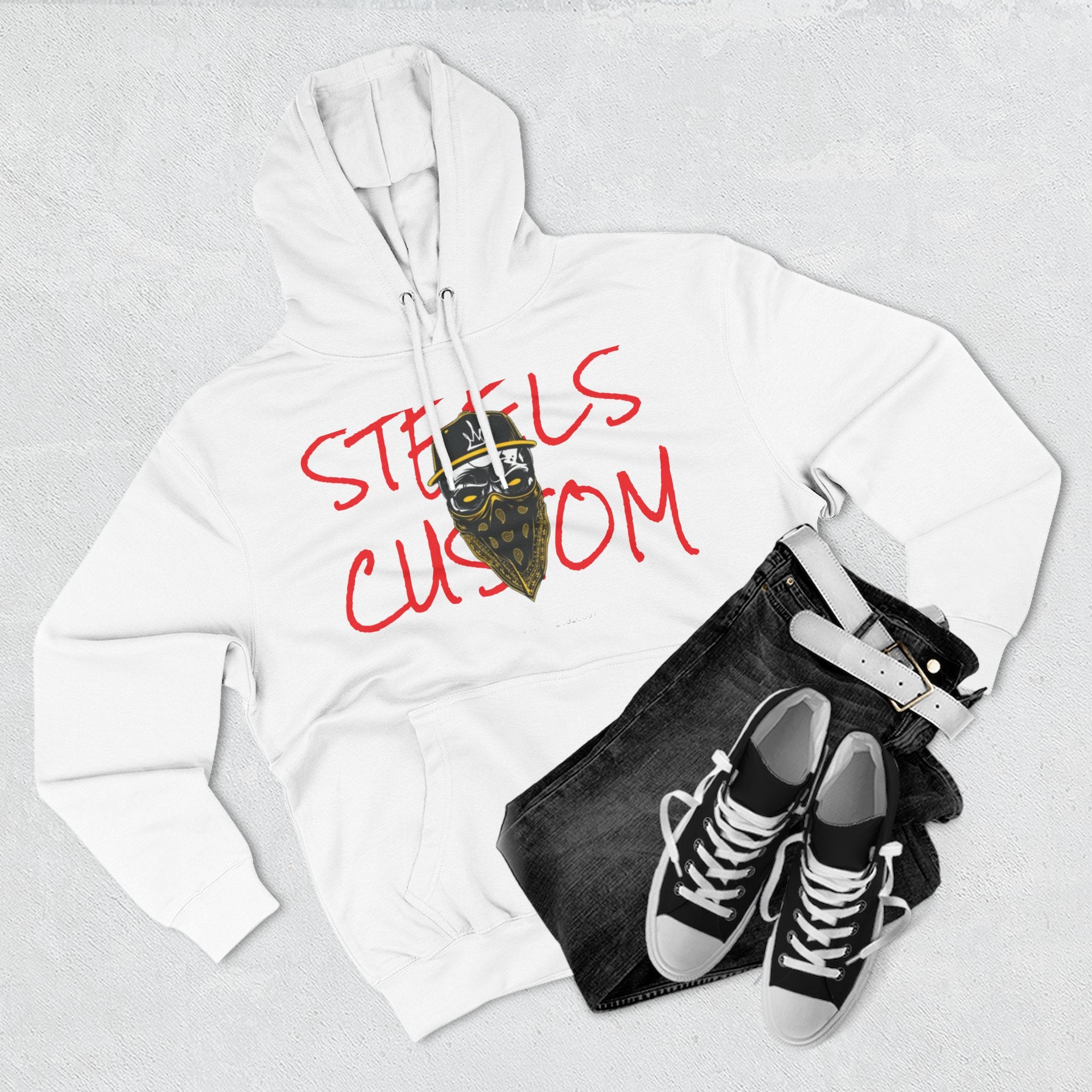 Steels Custom "Gangster Hoodie" Fleece Hoodie