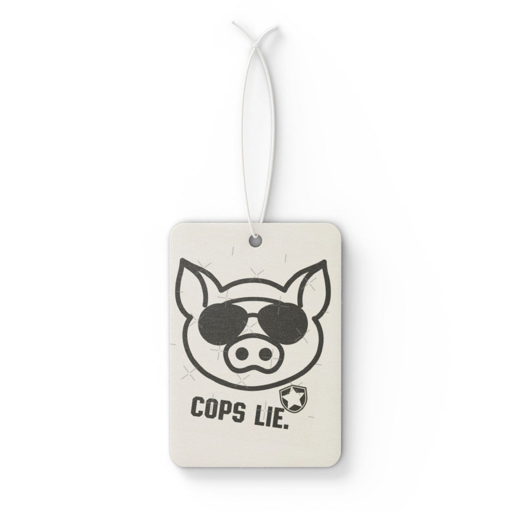 Car Air Freshener — 'Cops Lie' Sunglasses Pig Design