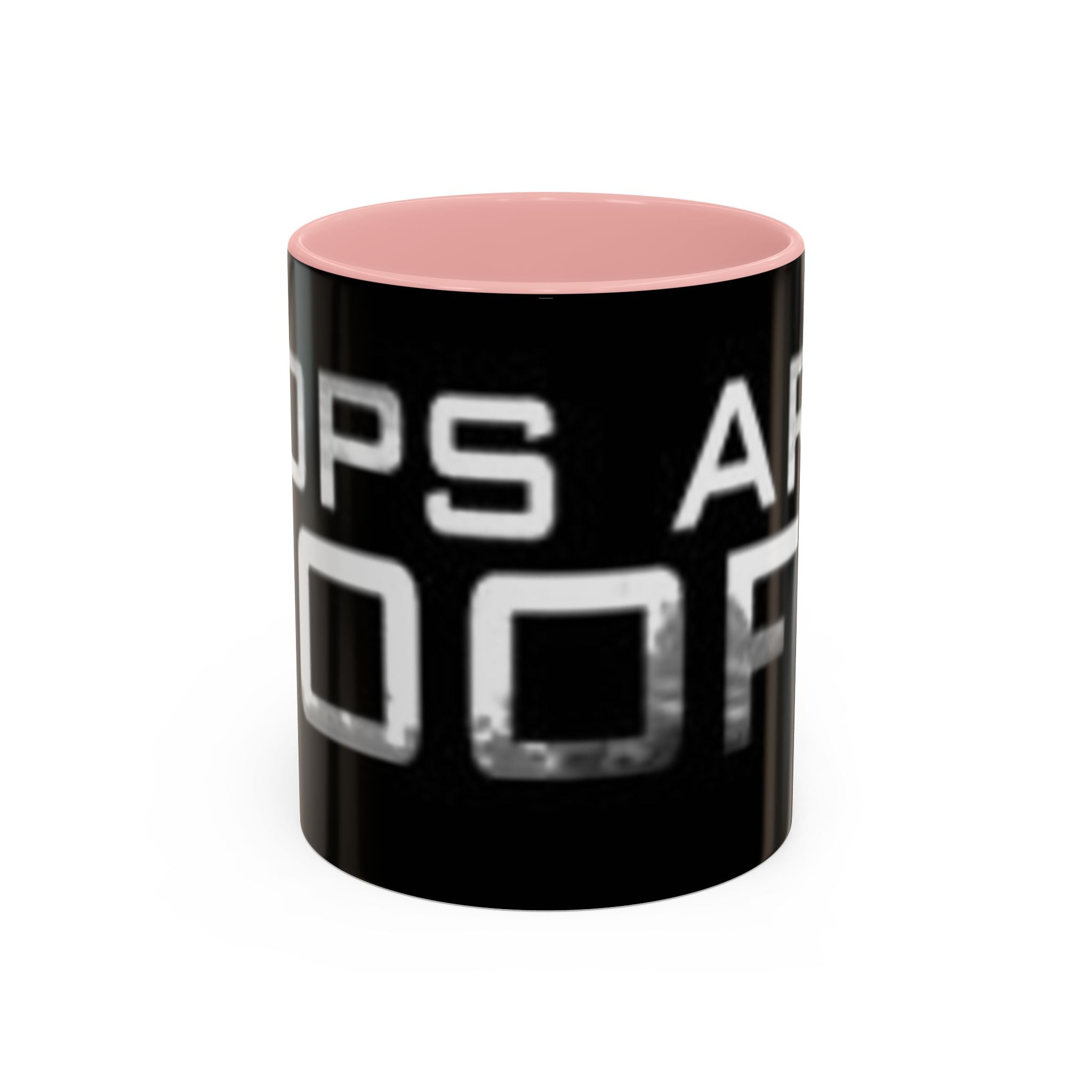Coffee Mug — “Cops Are goofs" Bold Black Accent Mug