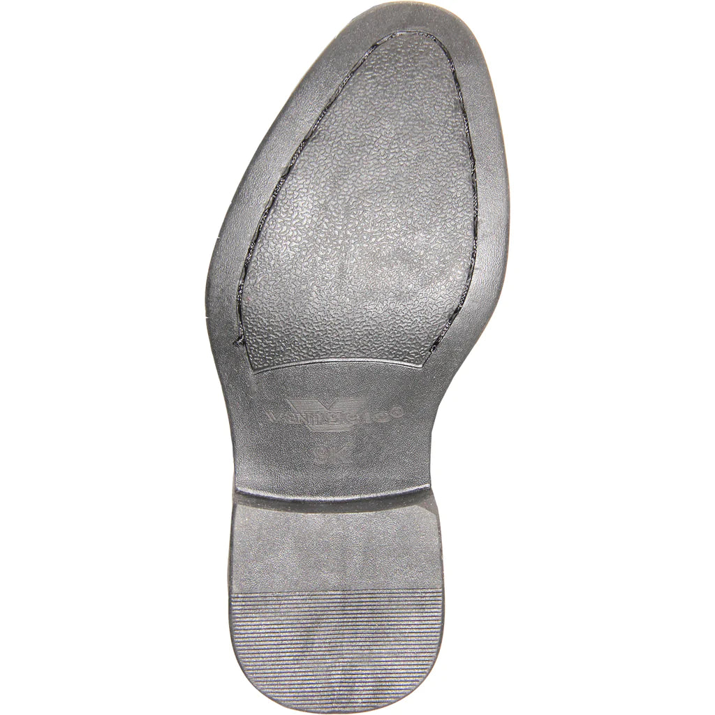 VANGELO Boy Dress Shoe TAB-3KID Oxford Formal Tuxedo for Prom & Wedding Black/White Patent Two Tone