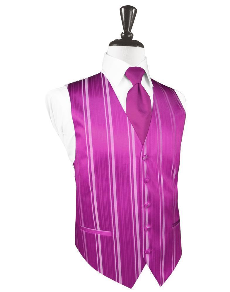 Striped Satin Tuxedo Vest 10