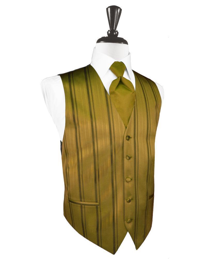 Striped Satin Tuxedo Vest 10