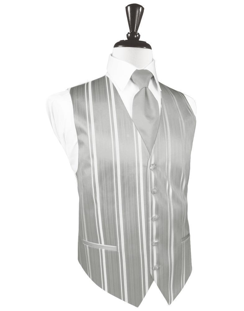 Striped Satin Tuxedo Vest 10