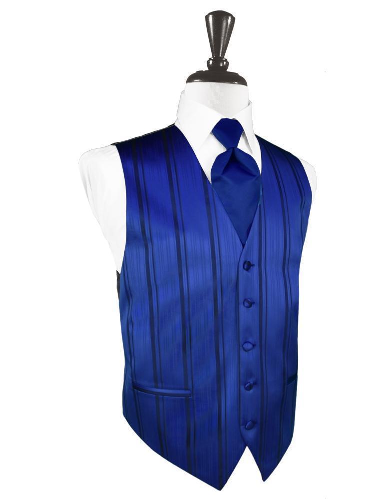 Striped Satin Tuxedo Vest 10
