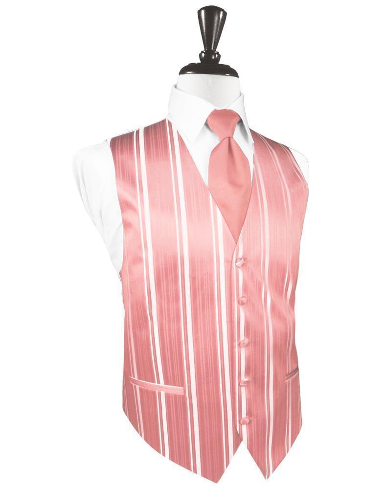 Striped Satin Tuxedo Vest 11