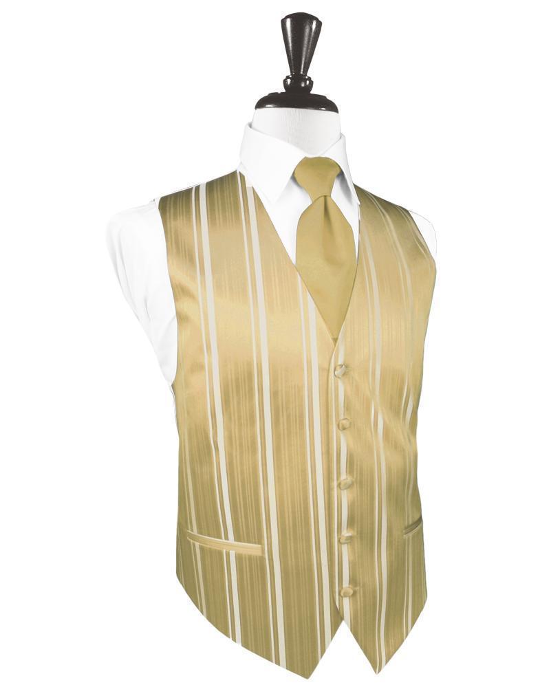 Striped Satin Tuxedo Vest 11