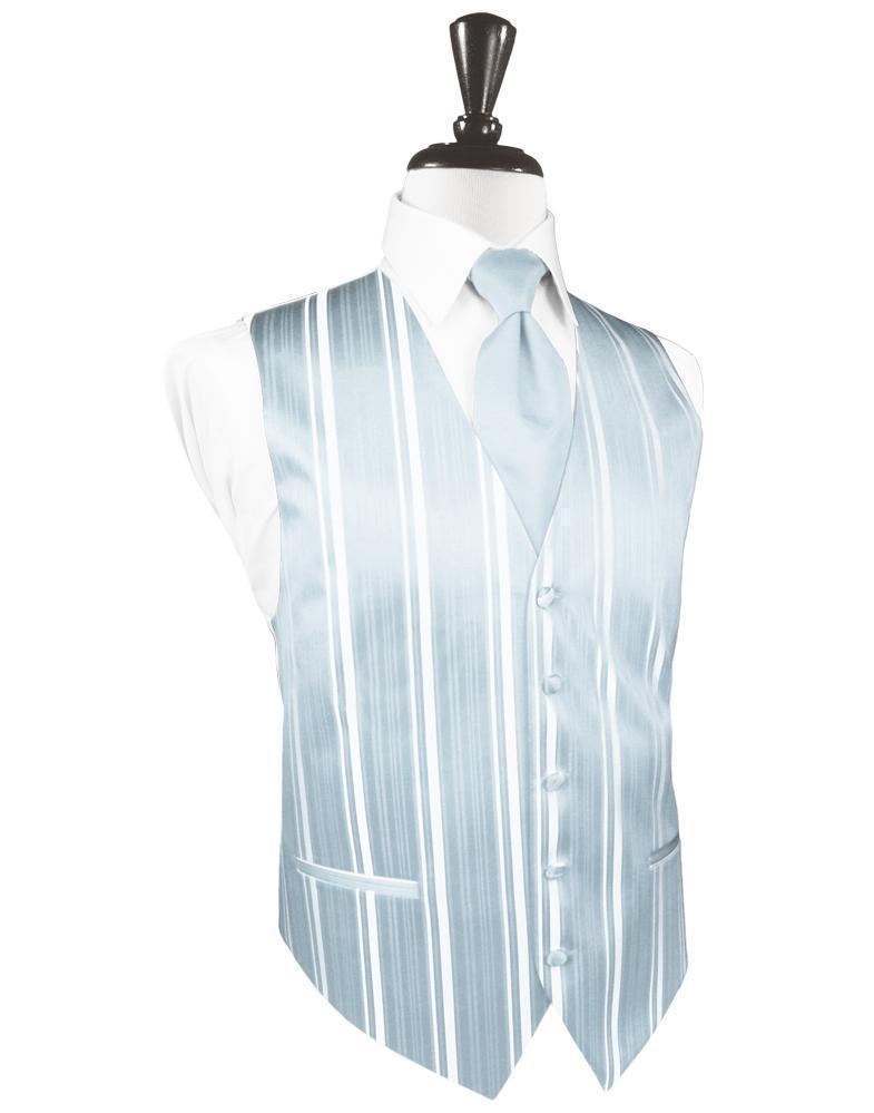 Striped Satin Tuxedo Vest 11