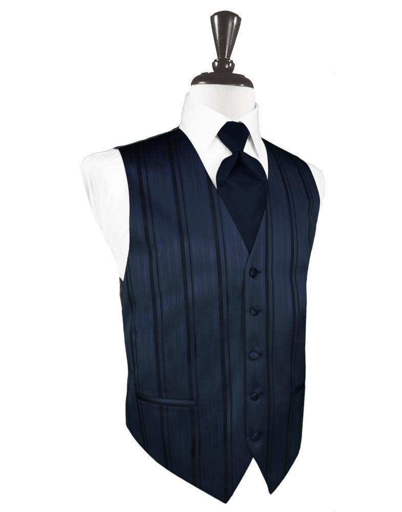 Striped Satin Tuxedo Vest 11